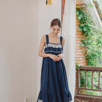 Rayon Dot Pajamas Set / Night Dress