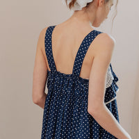 Rayon Dot Pajamas Set / Night Dress