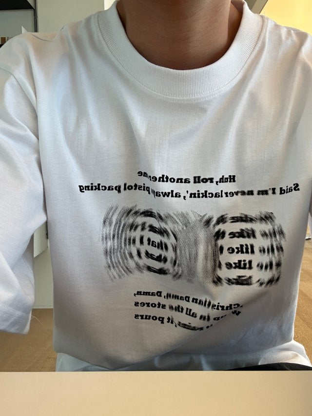 Blur Lettering T Shirts