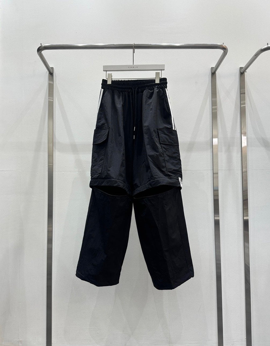 Double Line Two Way Cargo Wide Pants