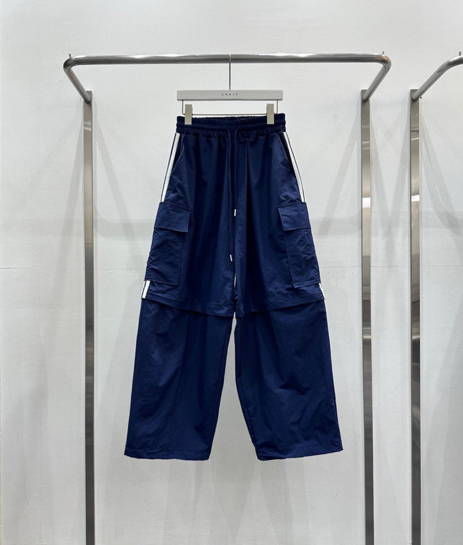 Double Line Two Way Cargo Wide Pants