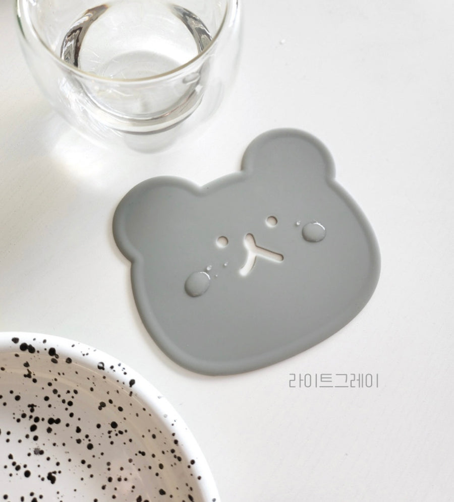 Silicone Smile Face Non-Slip Insulated Drink Coaster