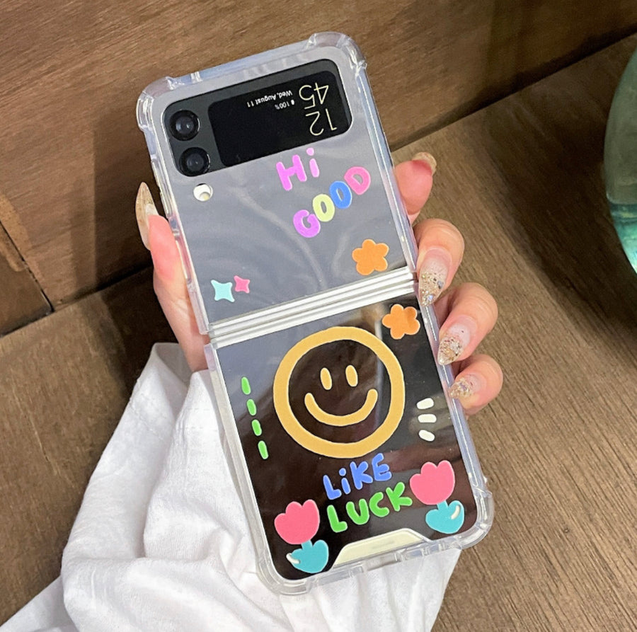 Smiley Face Mirror Z FLIP Phone Case