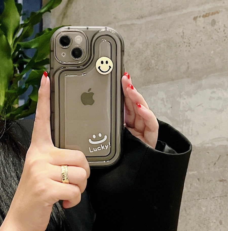 Clear Smiley Face Phone Case
