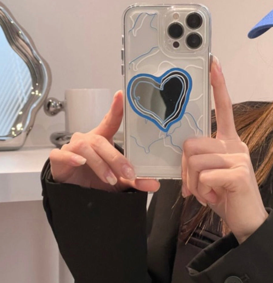 Color Heart Mirror Tok Phone Case